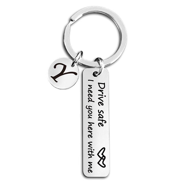 Wholesale Stainless Steel Love Driving Keychain